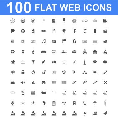 Icon set, evrensel Web sitesi, inşaat, sanayi, iş, sağlık, sağlıklı ve ekoloji simgeler.
