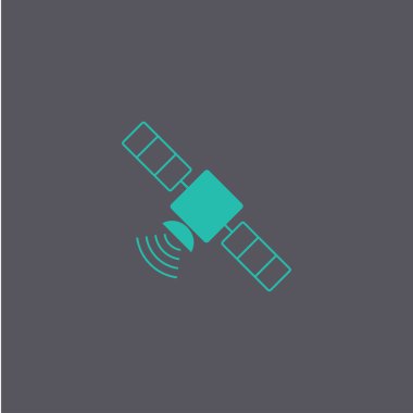 uzun gölge ile uydu simgesi