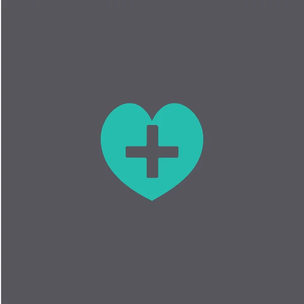 Heart Icon Flat design style — Stock Vector