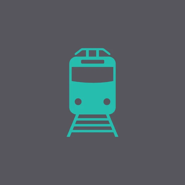Icono del tren. Estilo de diseño plano . — Vector de stock