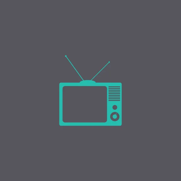 Ícone do vetor TV —  Vetores de Stock