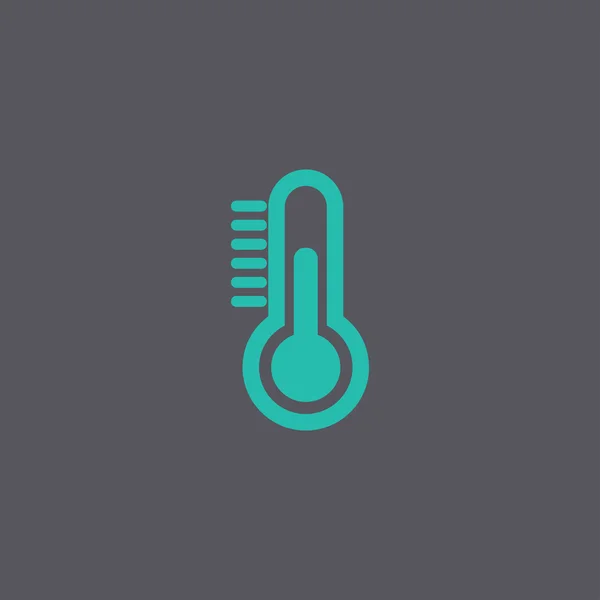 Hőmérő ikonra. Lapos kivitel stílus. — Stock Vector