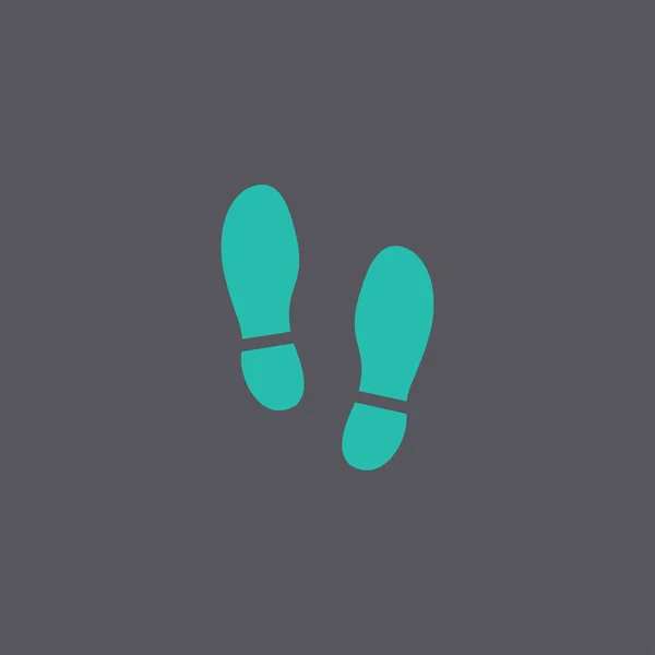Imprint soles shoes icon. shoes print — Stock Vector