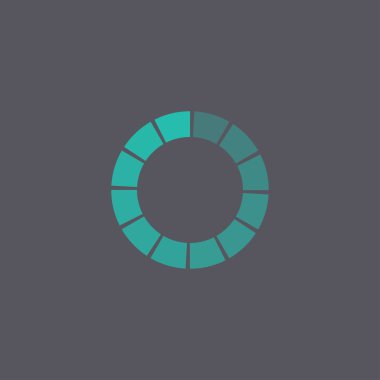 Vektör dairesel yükleme simgesi