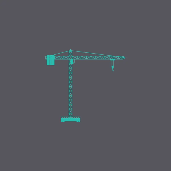 Crane icon. Flat design style — Stock Vector