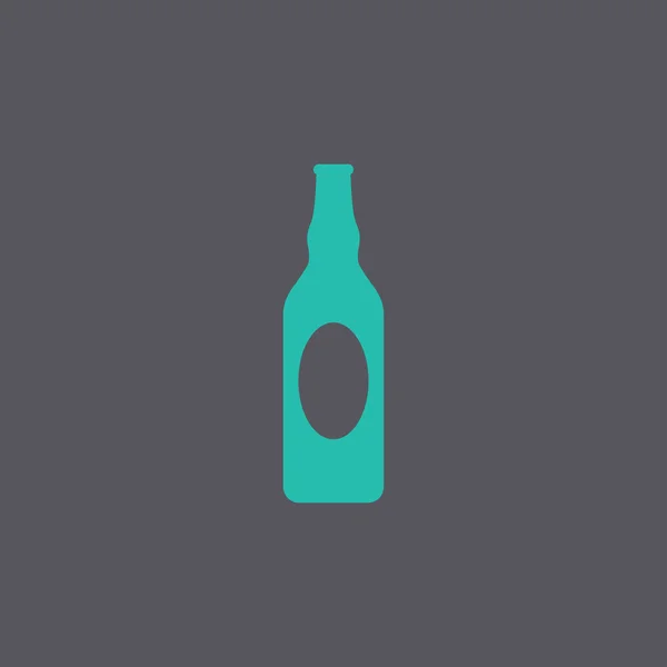 Bier fles vector pictogram. — Stockvector