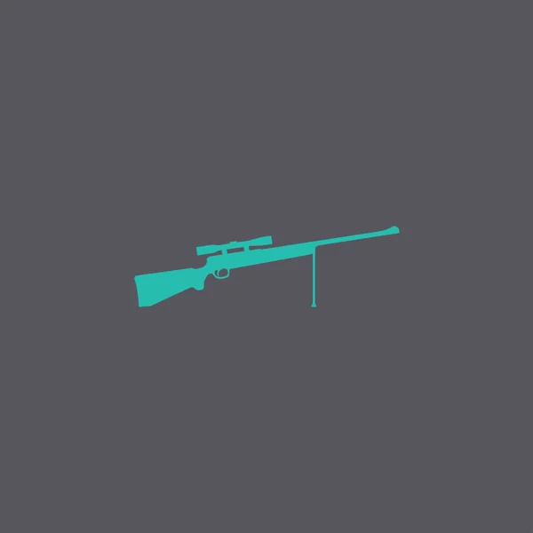 Иконка снайперской винтовки. Векторная концепция . — стоковый вектор
