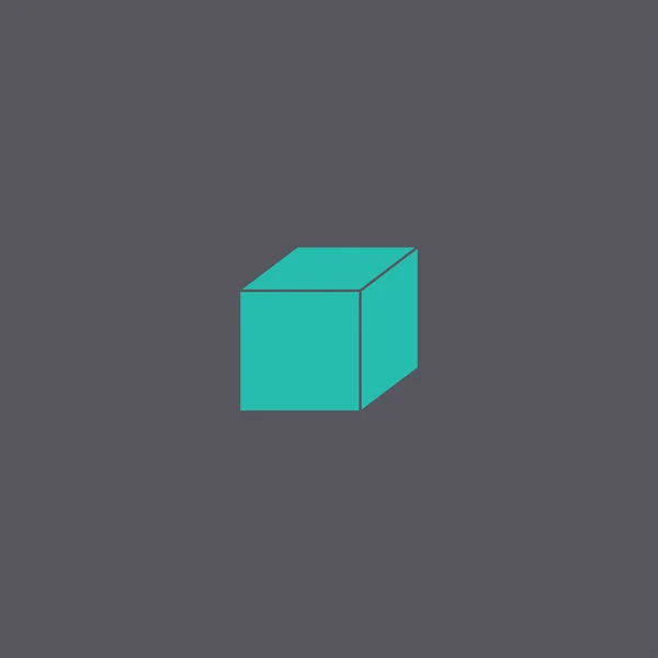 Cube ikon vektor — Stock vektor