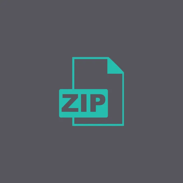 Значок ZIP. Векторная концепция — стоковый вектор