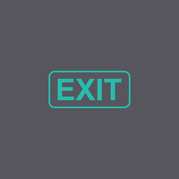 Exit-Symbol. Vektor-Konzept Illustration für Design — Stockvektor