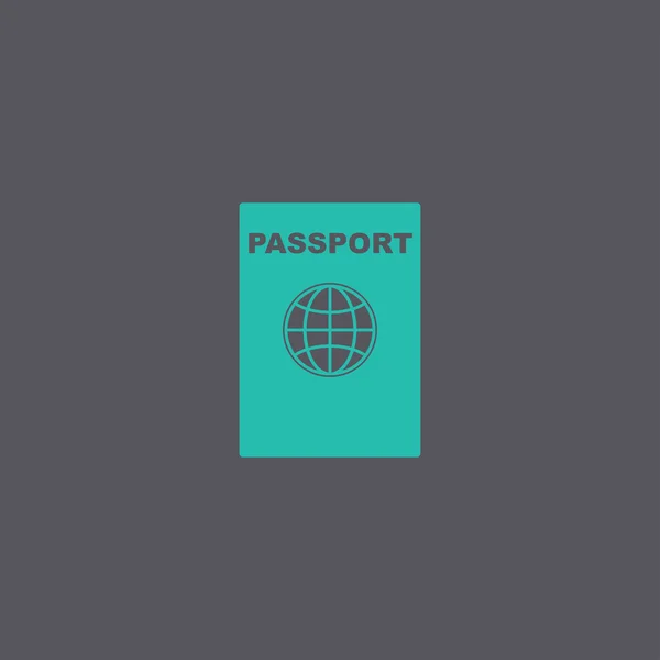 Ícone do passaporte. Ilustração do conceito de vetor para design — Vetor de Stock