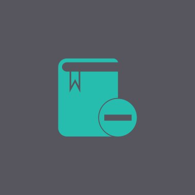 Kitap ikonu. düz tasarım biçimi