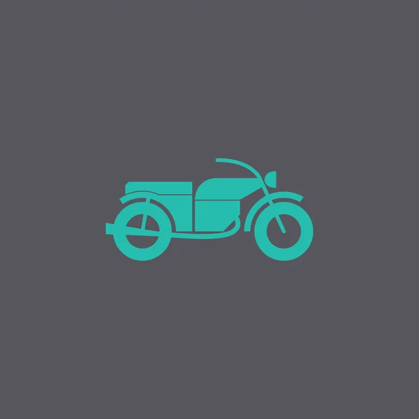 Μοτοσικλέτα εικονίδιο. Επίπεδη σχεδίαση στυλ. — Διανυσματικό Αρχείο