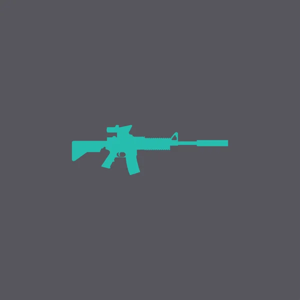 Maschinengewehrsymbol. Vektor-Konzept Illustration für Design. — Stockvektor