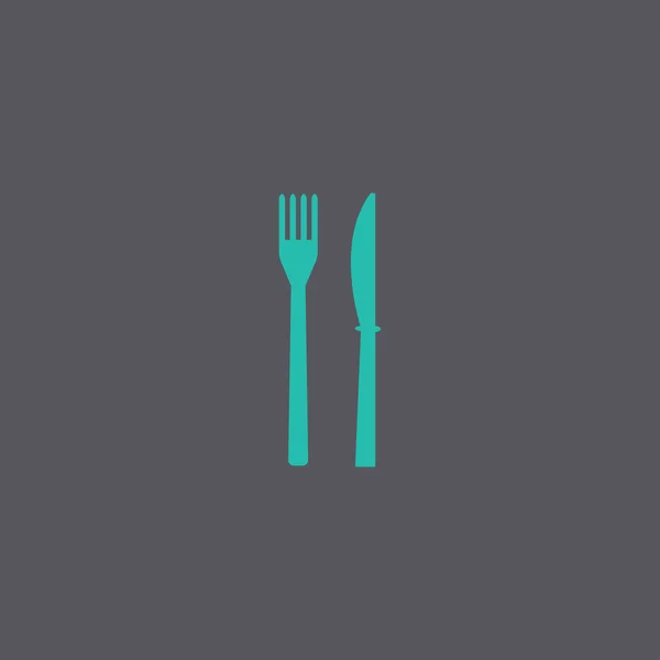 Menu avec enseigne couverts — Image vectorielle