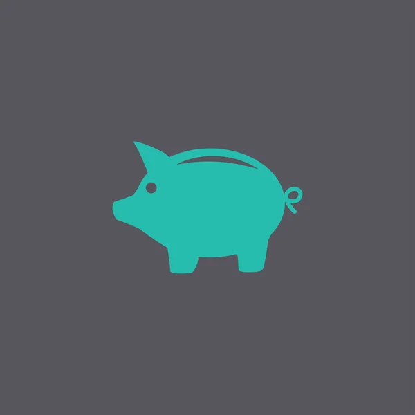 Vector piggy bank pictogram — Stockvector