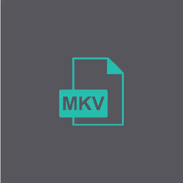 Icône de fichier mkv — Image vectorielle