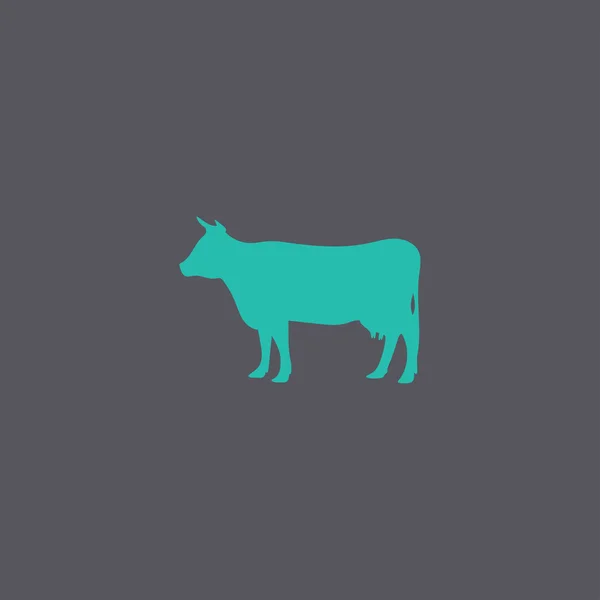 Корова значок вектор — стоковий вектор