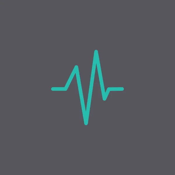 Pouls, Cardiogramme, Icône médicale - Vecteur — Image vectorielle