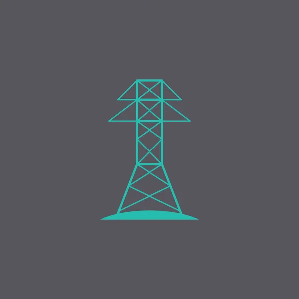Elektrische toren lijn pictogram — Stockvector