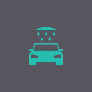 Oto yıkama, web simgesi.