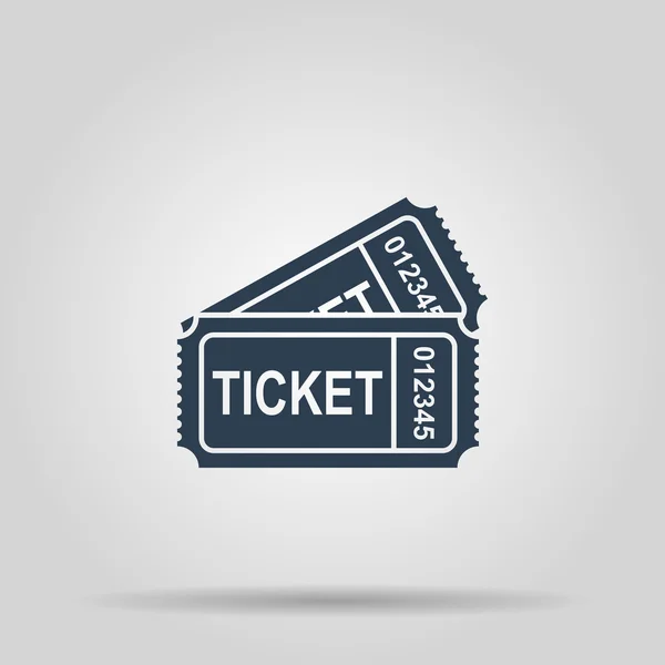 Train ticket icon. Concept illustration for design — Stock Vector