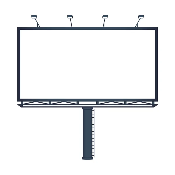 Prázdné billboard, vektorové ilustrace — Stockový vektor