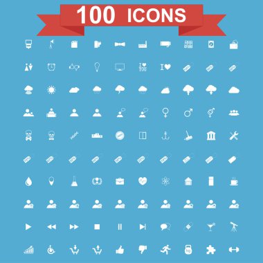 Icon set, evrensel Web sitesi, inşaat, sanayi, iş, sağlık, sağlıklı ve ekoloji simgeler.