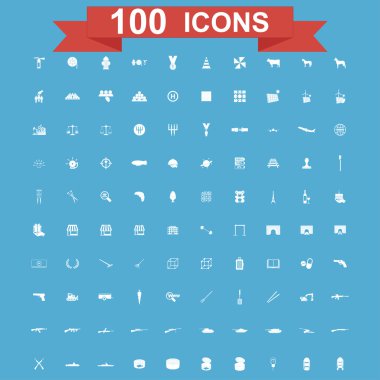 Icon set, evrensel Web sitesi, inşaat, sanayi, iş, sağlık, sağlıklı ve ekoloji simgeler.