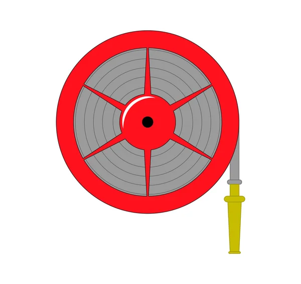 Manguera de fuego carrete vector ilustración — Archivo Imágenes Vectoriales