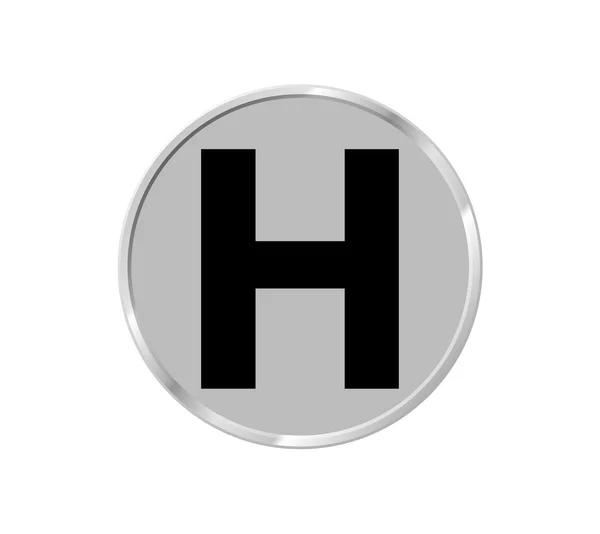 Медична ікона зі знаком лікарні ізольована на білому тлі — стоковий вектор