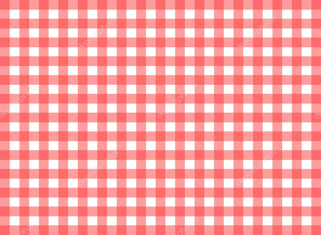 Easy tilable red gingham repeat pattern