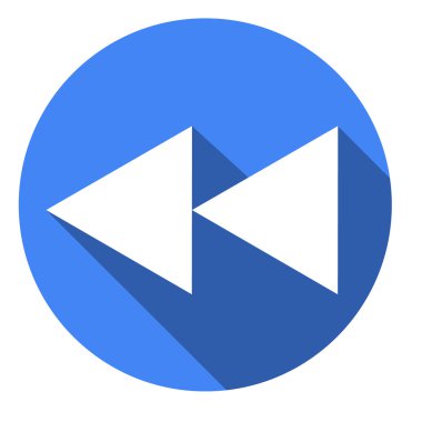 Parlak çoklu ortam simgesini mavi ileri