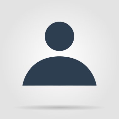 Uzun düz gölge simgesi işadamı