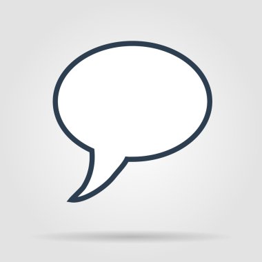 sohbet düz simgesi. vektör eps 10.