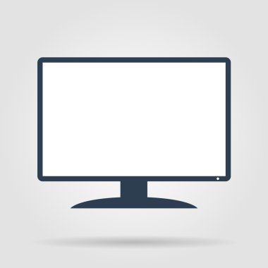 vektör monitör simgesini