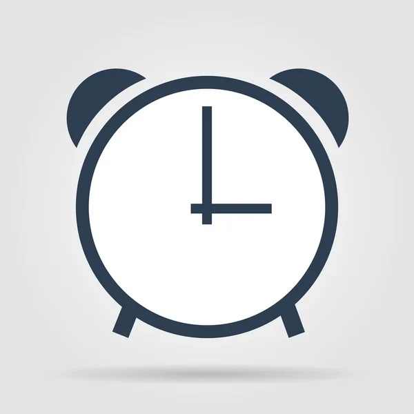 Icono del reloj, ilustración vectorial. estilo de diseño plano — Vector de stock