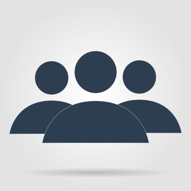 Uzun düz gölge simgesi işadamı