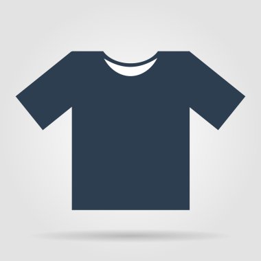 Tshirt Simgesi, vektör illüstrasyonu. Düz tasarım biçimi