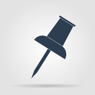 vektör itme PIN simgesi