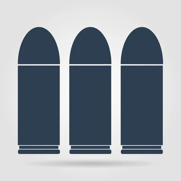 Bullet icon, isolated, black on the white background. — Stock Vector