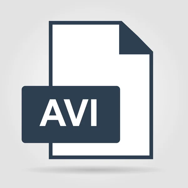 Avi icono del archivo — Vector de stock