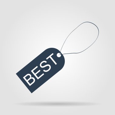 Etiket simgesi, vektör illüstrasyonu. düz tasarım biçimi