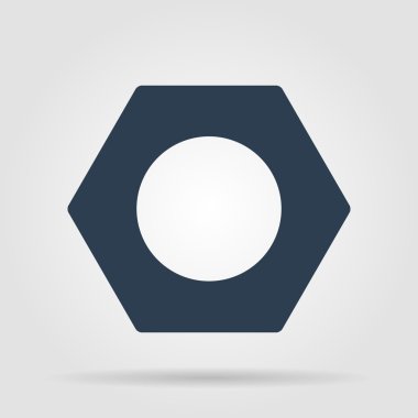 vettore dado piatto icona con ombra. Eps10