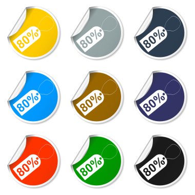 Etiket simgesi, vektör illüstrasyonu. düz tasarım biçimi