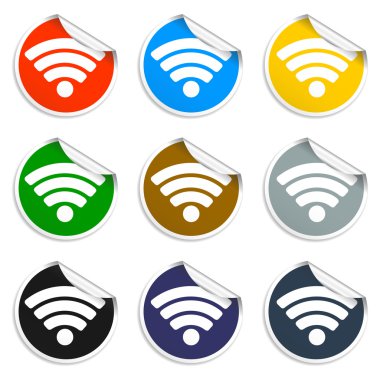 vektör wi-fi ağ simgesini