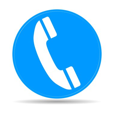 düz bir telefon simgesi