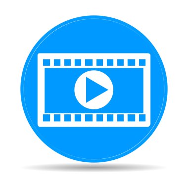 video simgesi. düz tasarım stili. vektör eps 10.