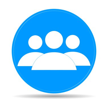 Uzun düz gölge simgesi işadamı