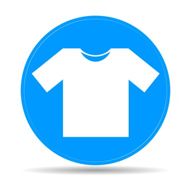 Tshirt Simgesi, vektör illüstrasyonu. Düz tasarım biçimi